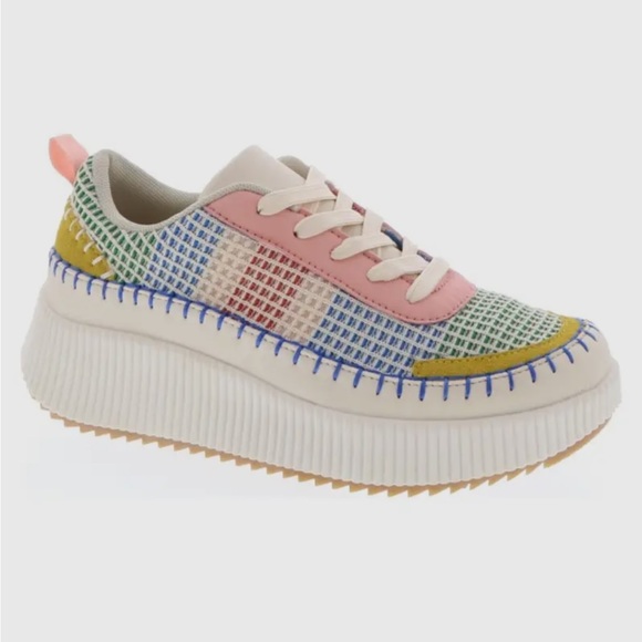 Colorful Woven Knit Tennis Shoes - Picture 1 of 1